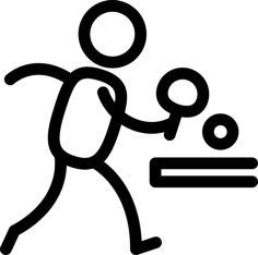 Ping Pong Player Vinyl Svg File, Free Vectors File